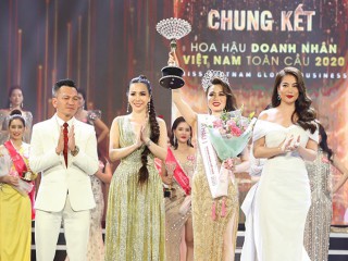 Doanh nhân Phạm Thị Hợp đăng quang Á hậu 1 cuộc thi Hoa hậu Doanh nhân Việt Nam Toàn cầu 2020