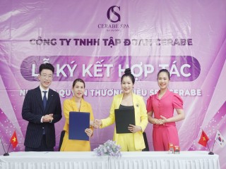 Ký kết nhượng quyền Spa Cerabe với CEO Nguyễn Thị Anh