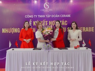 Chúc mừng tân giám đốc Spa Cerabe Nguyễn Thị Ánh ký kết sở hữu 1 cơ sở Spa Cerabe tại Hà Nội